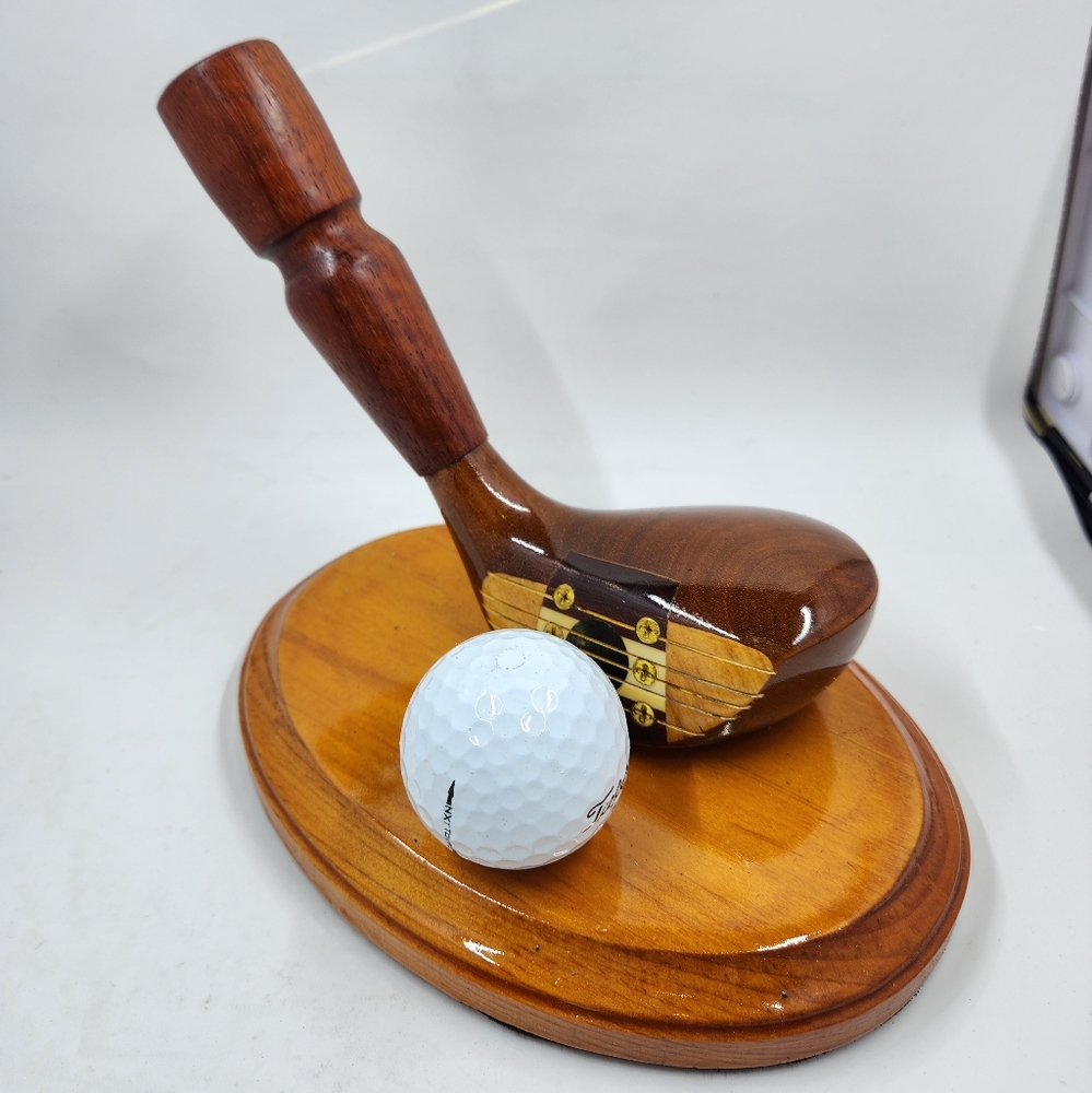 Vintage Lefty Golf Club Titleist ball Pen holder Home Office Decor